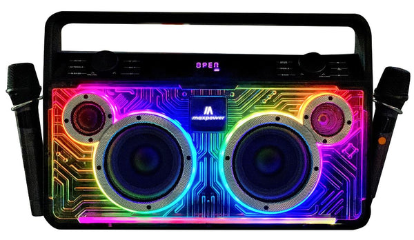 MPD523-RETROBOOM - TWO WIRELESS MICROPHONES HEAY BASS, CLEAR SOUND