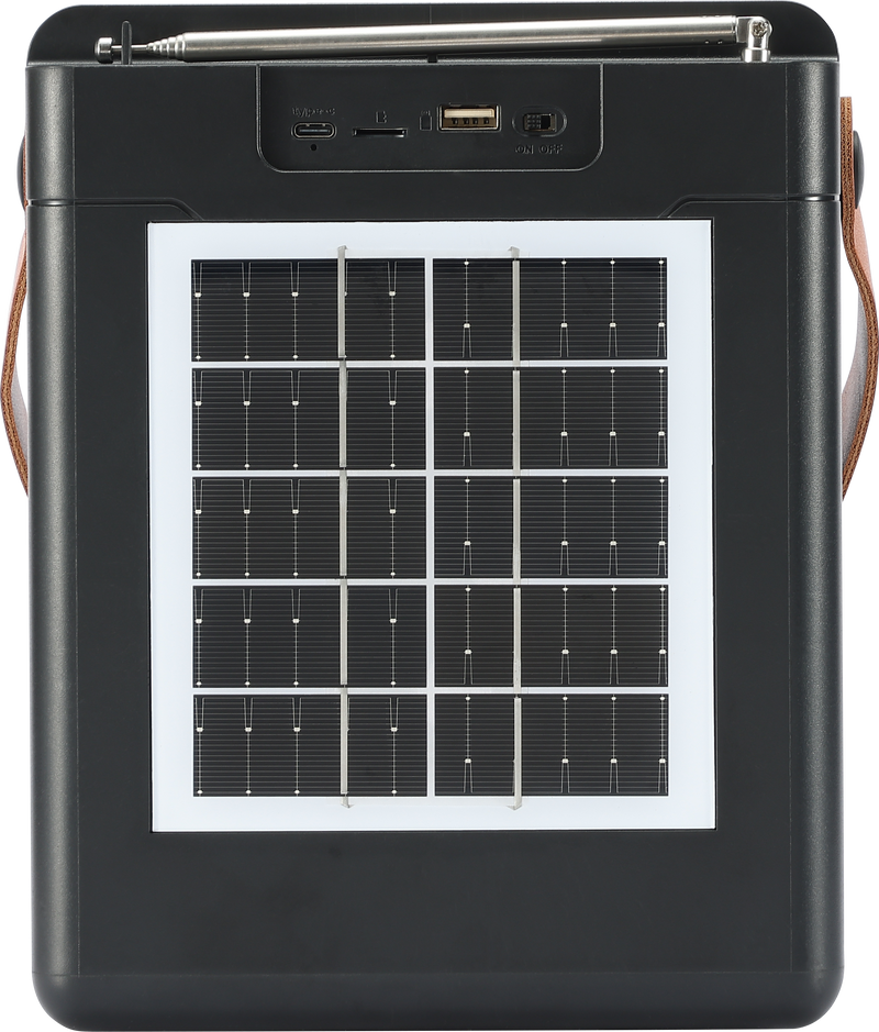 MPD932-SOLAR BEAT - MaxPower Bluetooth speaker Dual Charging option- Solar charging & Type C charging option-