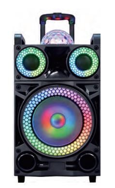 MPD1018B MaxPower 10" Karaoke Bluetooth speaker with dancing disco ball
