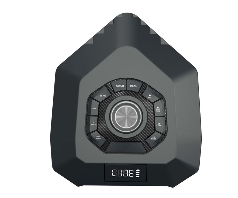 MPD821XB MaxPower heavy duty 8" Woofer with tilt function and one wireless mic
