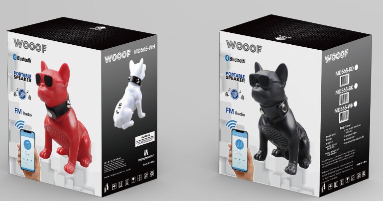 MD565 Dog Style Portable Speaker – Max Power