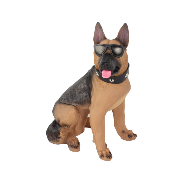 MD5671- German Sheperd style Portable speakers with glasses