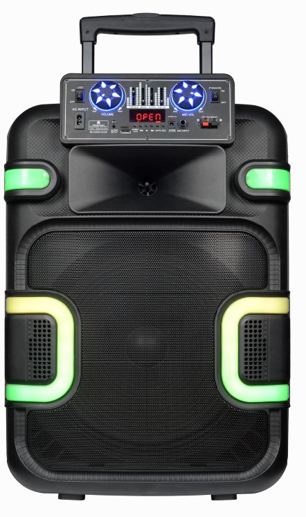 MPD1050 - 15" Woofer karaoke trolley Bluetooth speaker with DJ stand combo