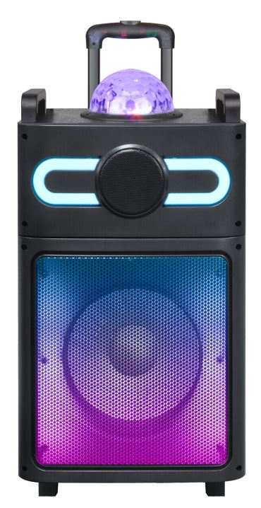 MPD1225B MaxPower 12" Woofer Karaoke Bluetooth speaker with dancing disco ball