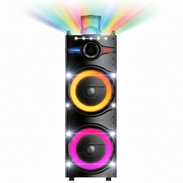 MPD12471 - 12” Dual-Woofer Trolley Speaker with Bluetooth &amp
