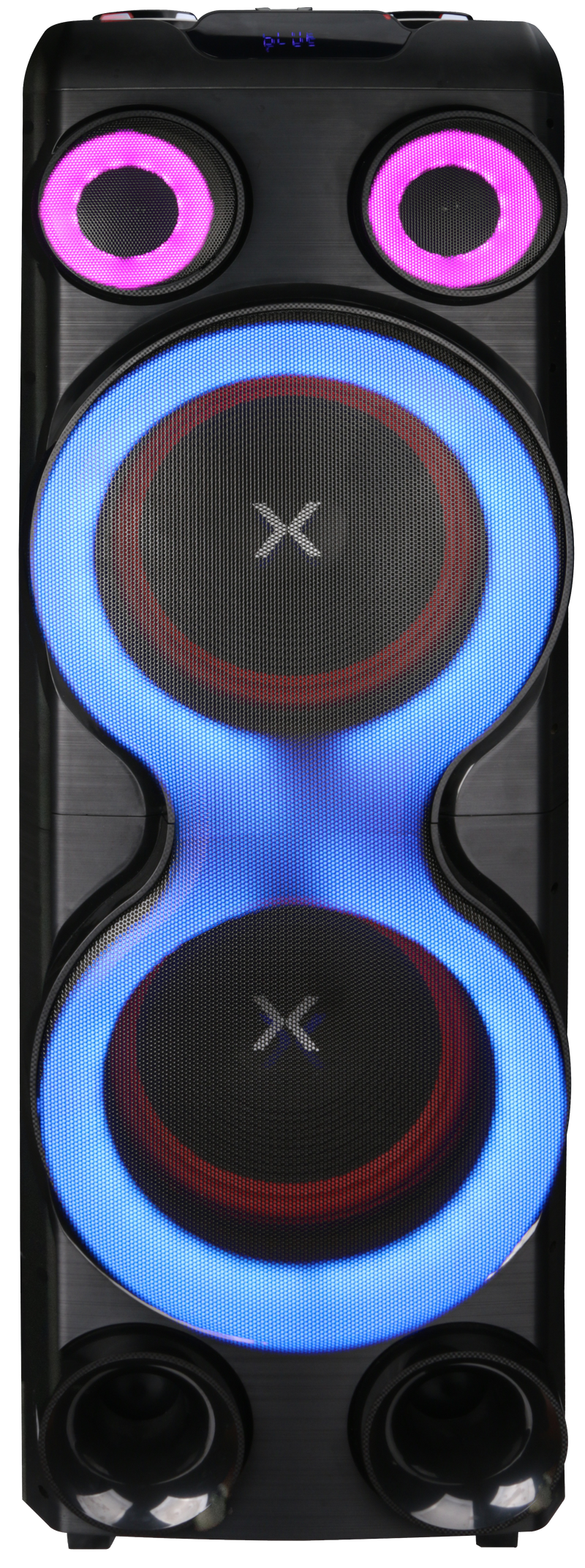 MPD25XB - EXTREME 12- MaxPower 12" X 2 Karaoke Bluetooth speaker with different LED light modes & heavy bass