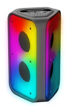 MPD4206-GLOW X2 Dual Sided Bluetooth Karaoke speaker with different LED light modes