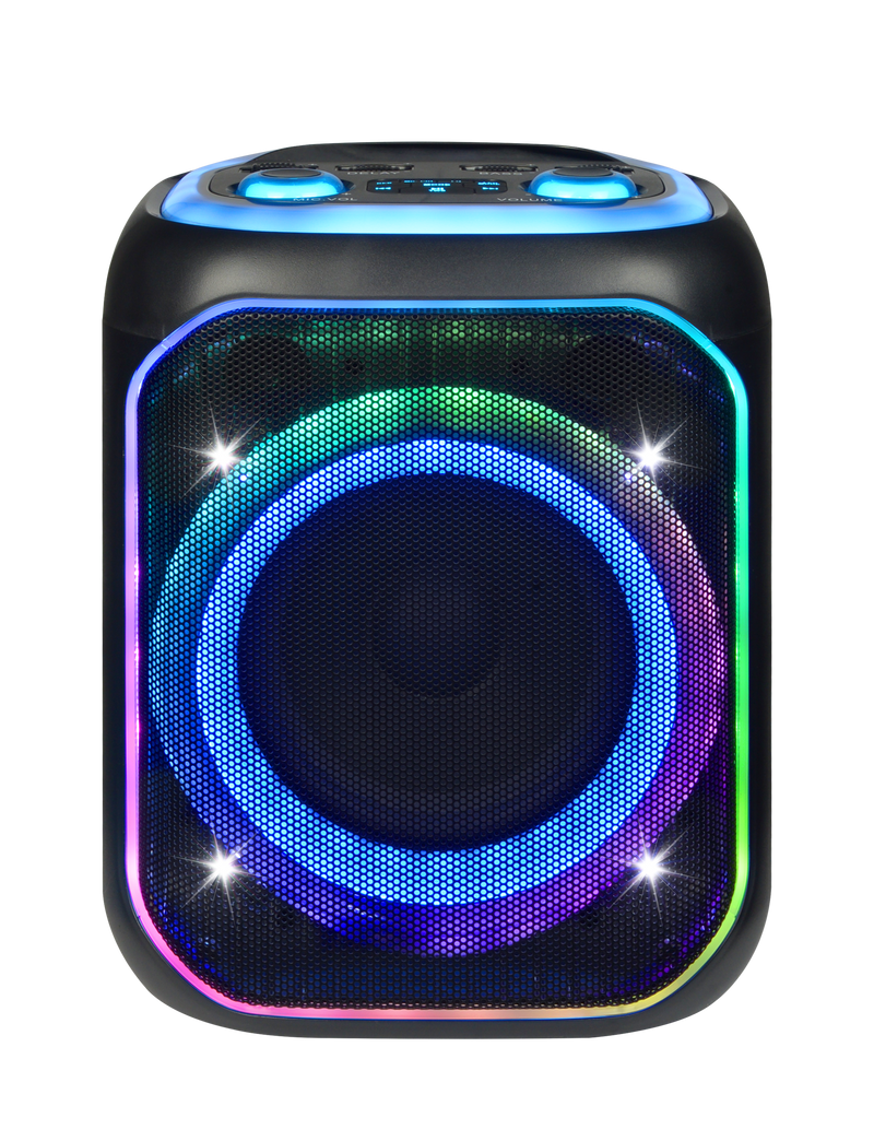 MPD495-LUMI BLAST Heavy Duty karaoke Bluetooth speaker different LED light modes
