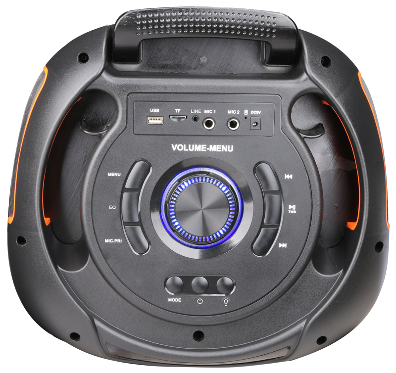 MPD522-RUMBLE 12 MaxPower portable Bluetooth speaker Dual 12" Woofers Karaoke, mic