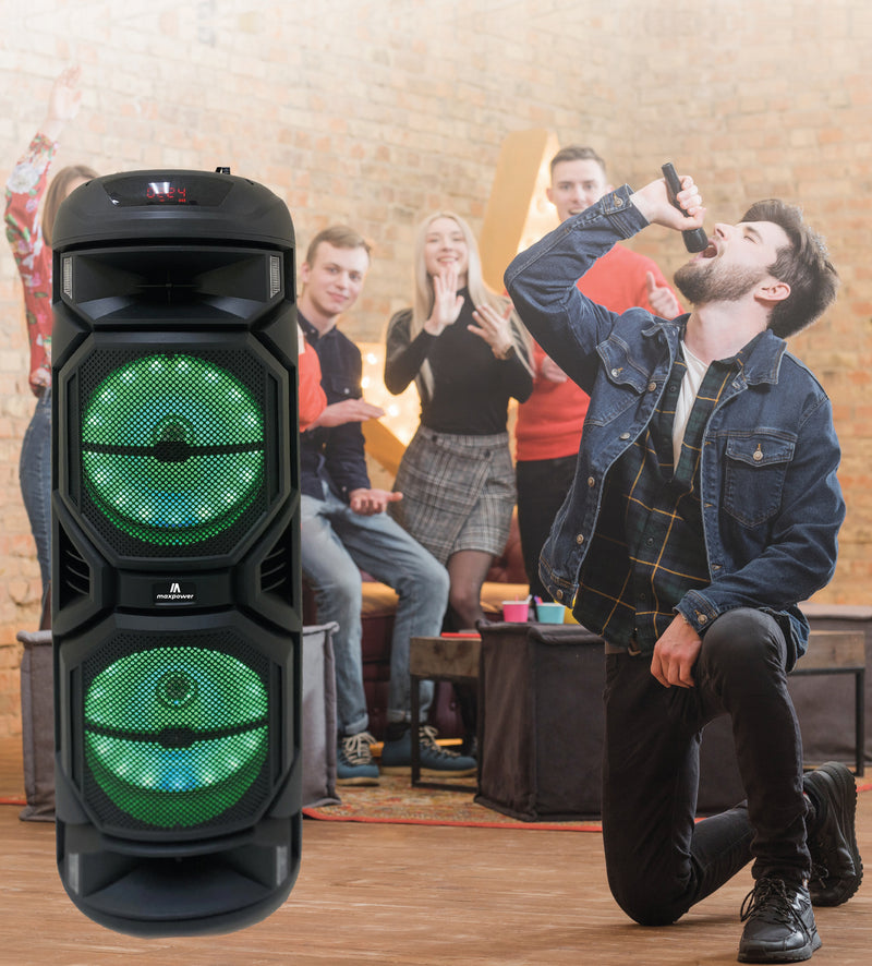 2 Technical Pro Dual 8 Wireless Rechargeable Backyard DJ Party Spea 2 Technical Pro Dual 8 Wireless Rechargeable Backyard DJ Party Spea