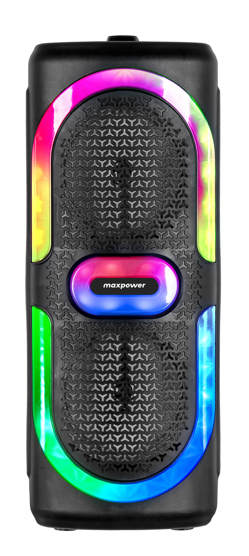 MPD6D- MaxPower 6.5" x 2 wooofers karaoke Bluetooth speaker with mic & different LED light modes