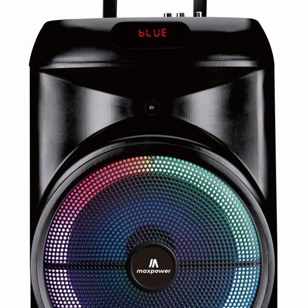 Max Power MPD892-RUMBLE 12 karaoke Bluetooth speaker portable wired mi