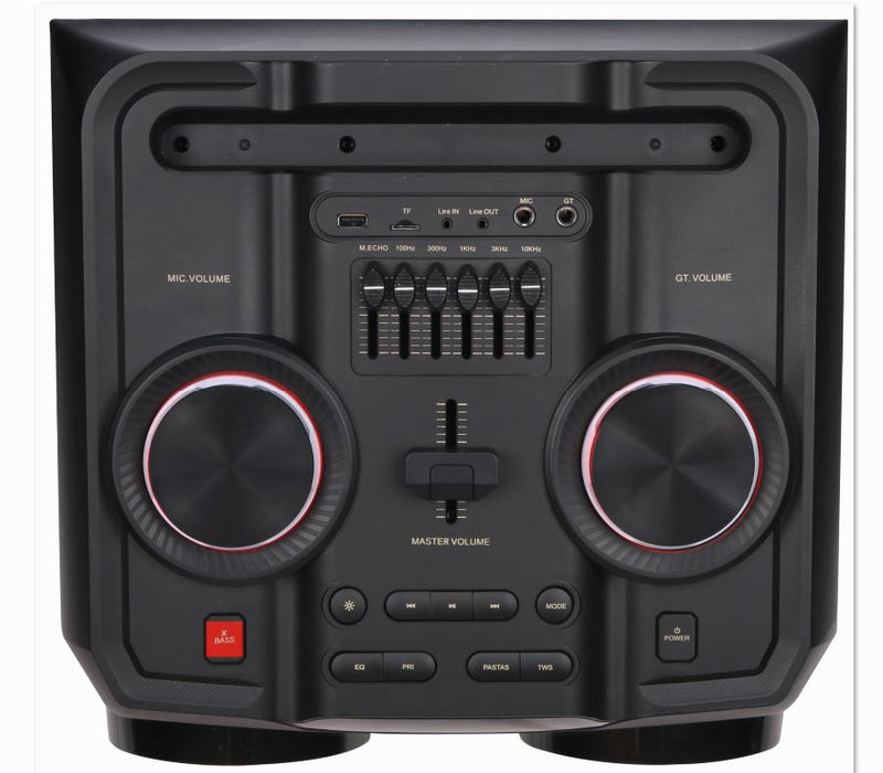 MPD25XB - EXTREME 12- MaxPower 12" X 2 Karaoke Bluetooth speaker with different LED light modes & heavy bass