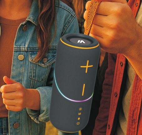 MPD672-PULSE XTREME Portable Bluetooth heavy duty speaker deep bass & different LED light modes