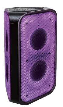 MPD4206-GLOW X2 Dual Sided Bluetooth Karaoke speaker with different LED light modes