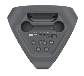 MPD4206-GLOW X2 Dual Sided Bluetooth Karaoke speaker with different LED light modes