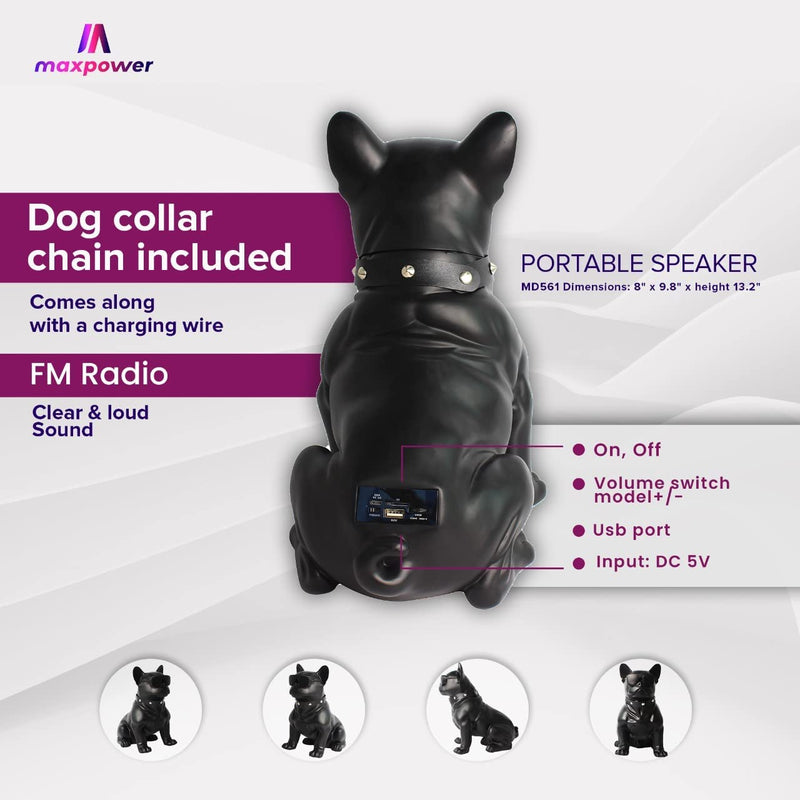 MD561 Portable French Bulldog speaker