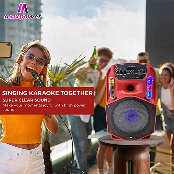 Single 8″ Trolley Speaker W/built in Rechargeable battery & one