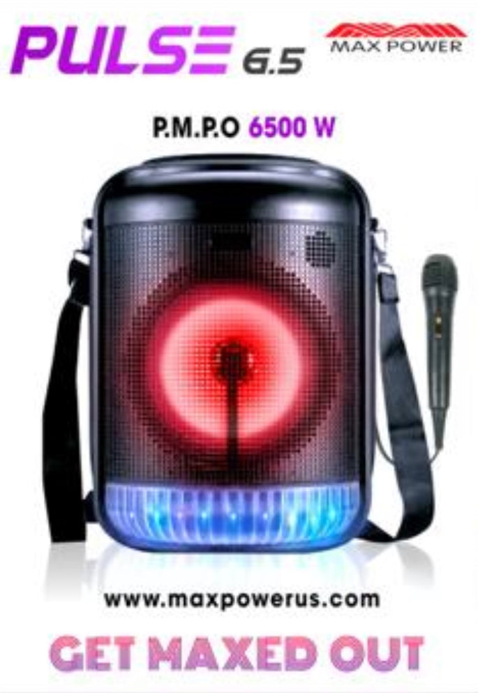 Max Power Karaoke Speaker - UltraBoom-10 MPD109XB Bluetooth Subwoofer
