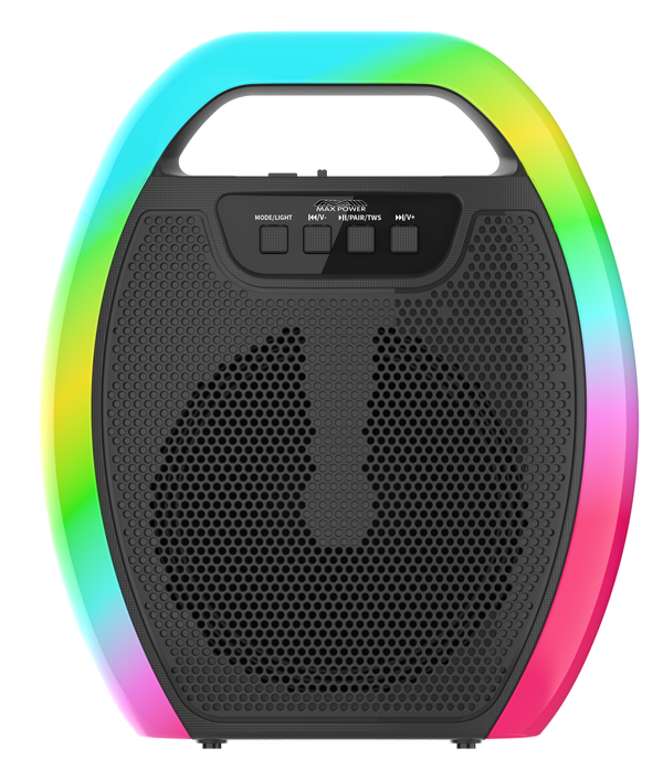 MPD659-HYPNOTIC 6.5” Portable Speaker with 7 different modes of LED Light & Mic